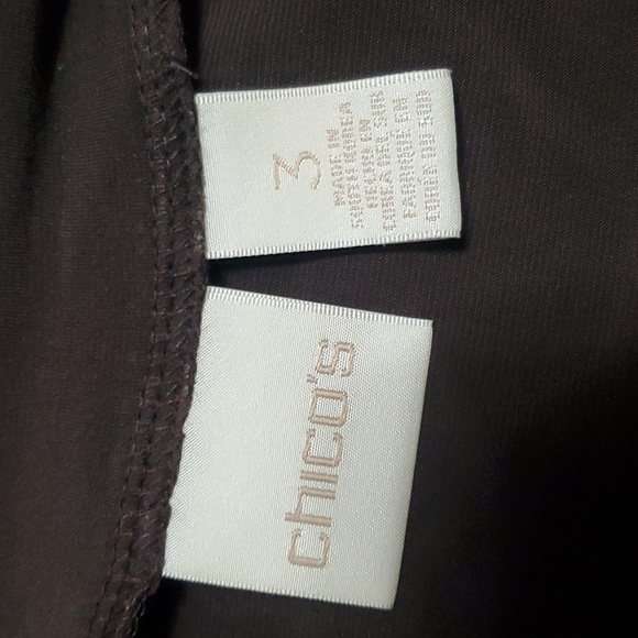 Chico's Open Shoulder Brown Slinky Top Size Chico's 3 - Picture 3 of 5